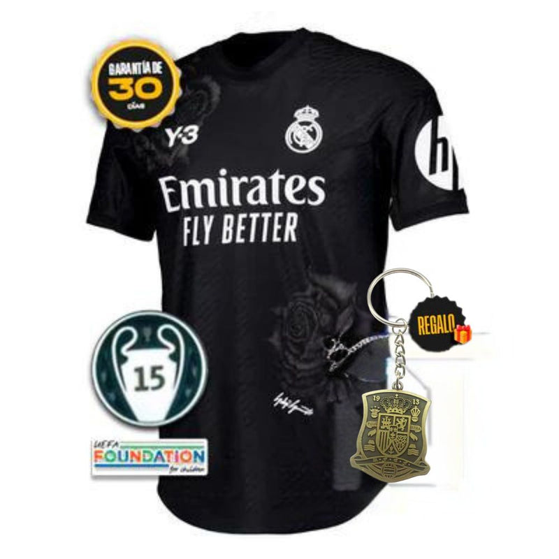 Camiseta Real Madrid Hombre Negra Y-3