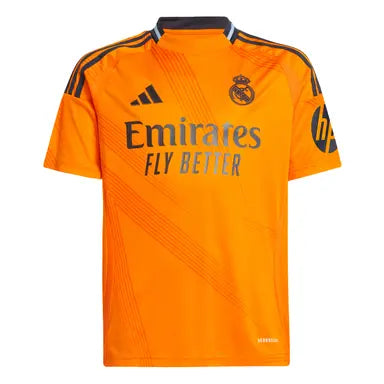 Conjunto Real Madrid Niños Segunda Equipación Naranja 24/25