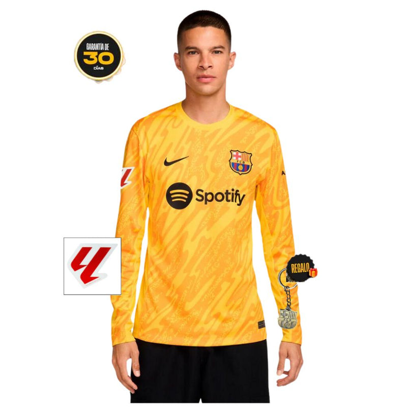 Camiseta Barcelona Hombre Equipación Portero 24/25 - Amarillo