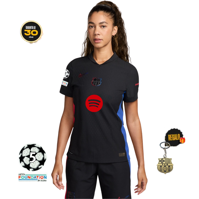 Camiseta Barcelona Mujer Segunda Equipación 24/25 - Negra